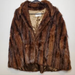 Mink Fur Shawl One Size